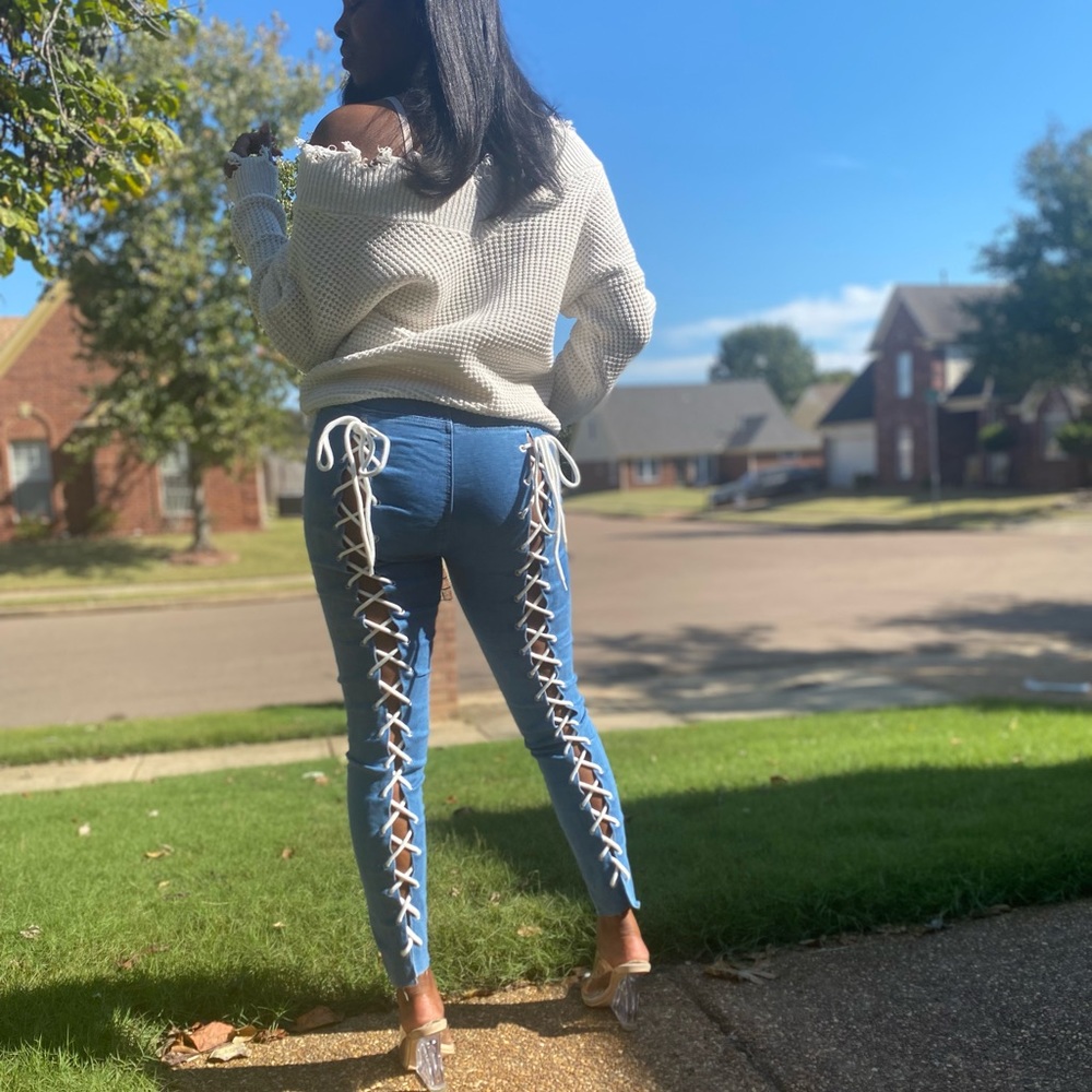 NWT All Laced Up Jeans